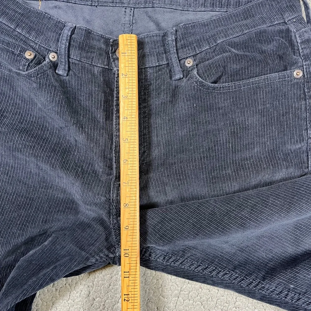 Levis 514 Straight Fit Corduroy Pants Mens 33x32 Navy Blue Stretch 00514-0729